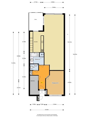 Floorplan - Veneweg 292-68, 7946 LX Wanneperveen